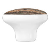 Rustikales Wetterwohenhaus aus Braunholz Keramikknauf (Seitenansicht)