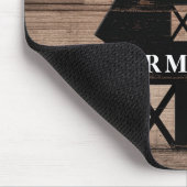 Rustikales Wetterwohenhaus Schwarzholz Landhaus Mousepad (Ecke)