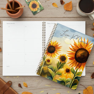 Rustikales Whimsisches Sonnenblumenfeld Planer