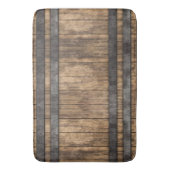 Rustikales Whiskey Keg Badematte (Vorderseite Vertikal)