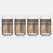 Rustikales Whiskey Keg Personalisiert Dosenglas (Rechts)