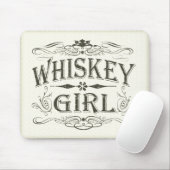 Rustikales Whisky-Mädchen Mousepad (Mit Mouse)