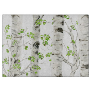 Rustikales White Birch Tree Cutting Board Schneidebrett