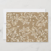 Rustikales White Daisy in Mason Jar Kraft Tee Part Einladung (Rückseite)