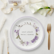 Rustikales Wiese Lilac Floral Wreath Brautparty