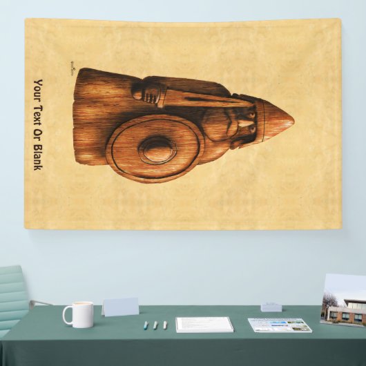 Rustikales Wiking Banner (Messe)