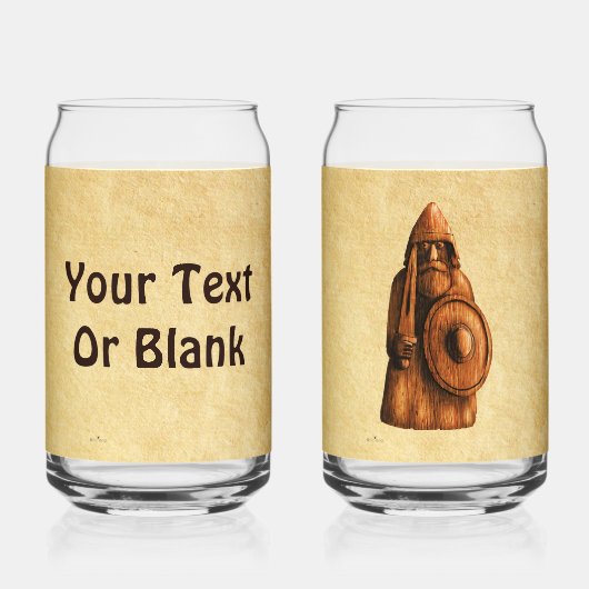 Rustikales Wiking Dosenglas (Rückseite)