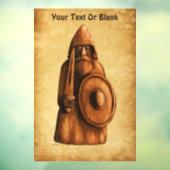 Rustikales Wiking Fensteraufkleber (Blatt 3)