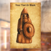 Rustikales Wiking Fensteraufkleber (Blatt 2)