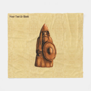 Rustikales Wiking Fleecedecke