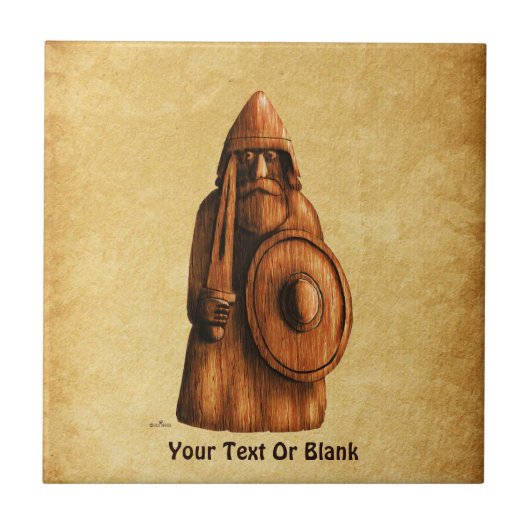 Rustikales Wiking Fliese (Vorderseite)