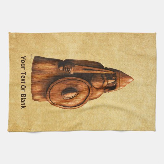 Rustikales Wiking Geschirrtuch (Horizontal)