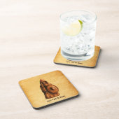 Rustikales Wiking Getränkeuntersetzer (Rechte Seite)