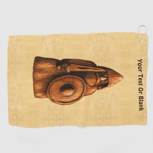 Rustikales Wiking Golfhandtuch (Horizontal)