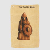 Rustikales Wiking Golfhandtuch (Vorderseite)