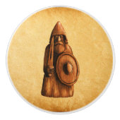 Rustikales Wiking Keramikknauf (Vorderseite)