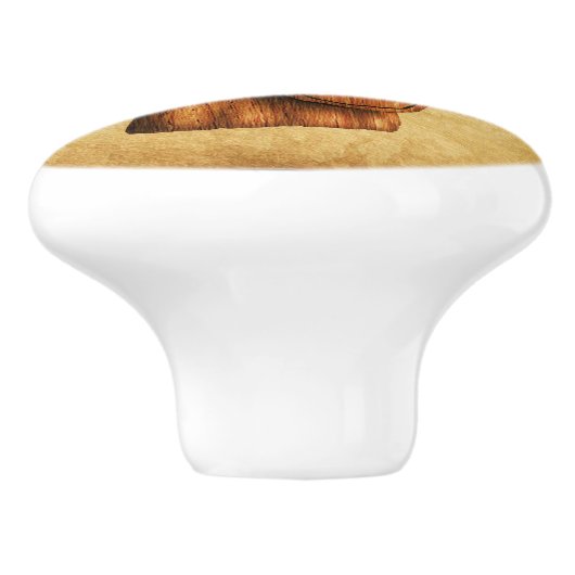 Rustikales Wiking Keramikknauf (Seitenansicht)