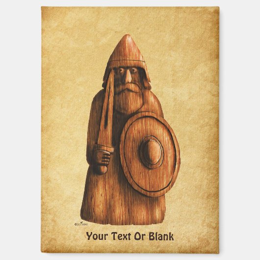 Rustikales Wiking Magnet (Vorderseite)