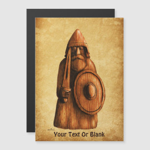 Rustikales Wiking Magnetkarte