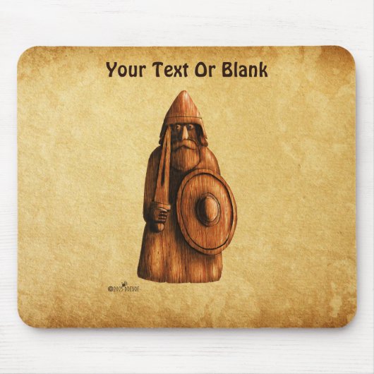 Rustikales Wiking Mousepad (Vorne)