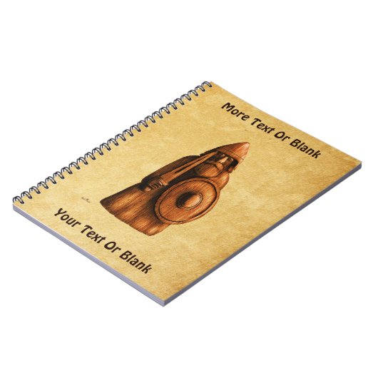 Rustikales Wiking Notizblock (Linke Seite)