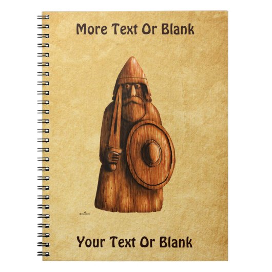 Rustikales Wiking Notizblock (Vorderseite)