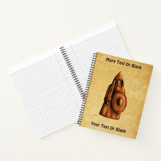 Rustikales Wiking Notizblock (Innenseite)