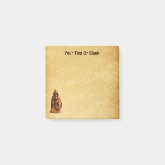 Rustikales Wiking Post-it Klebezettel (Vorderseite)