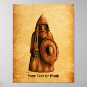 Rustikales Wiking Poster (Vorne)