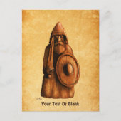 Rustikales Wiking Postkarte (Vorderseite)