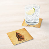 Rustikales Wiking Rechteckiger Pappuntersetzer (Vor Ort)