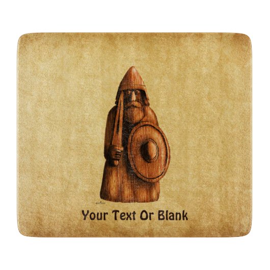 Rustikales Wiking Schneidebrett (Vorderseite)