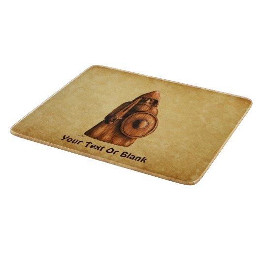 Rustikales Wiking Schneidebrett (Ecke)