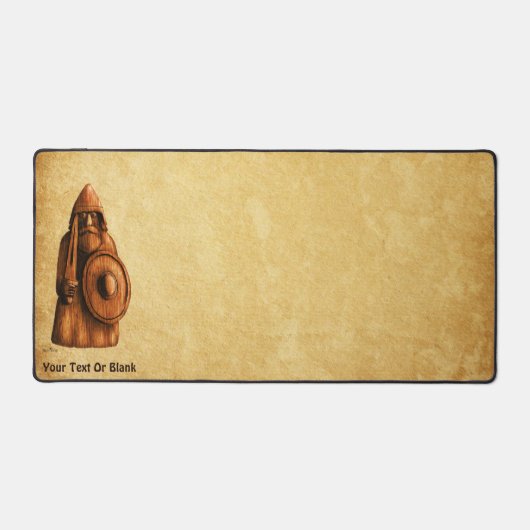 Rustikales Wiking Schreibtischunterlage (Vorderseite)