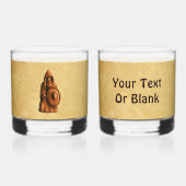 Rustikales Wiking Whiskyglas (Vorderseite)