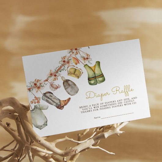 Rustikales Windeln-Windeln Begleitkarte