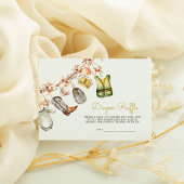 Rustikales Windeln-Windeln Begleitkarte