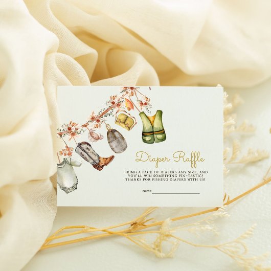 Rustikales Windeln-Windeln Begleitkarte