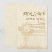 Rustikales Windmill Bridal Dusche Einladungen (Vorne/Hinten)