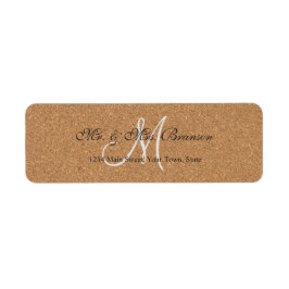 Rustikales Wine Cork Wedding Monogram