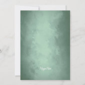 Rustikales Winter Blumenwald Weihnachtsfest Party Einladung (Rückseite)