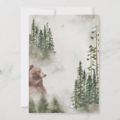 Rustikales Winter Mountain Erntedank Dinner Party Einladung (Rückseite)