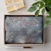 Rustikales Winter Rabbit Weihnachtswald Decoupage Seidenpapier (Geschenk)