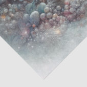 Rustikales Winter Rabbit Weihnachtswald Decoupage Seidenpapier (Ausschnitt)