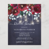 Rustikales Winterbudget Braudusche Einladung (Vorderseite)