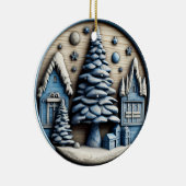 Rustikales Winterdorf Ornament (Rechts)