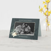 Rustikales WinterFoliage Karte (Gelbe Blume)