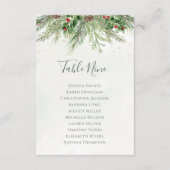 Rustikales Wintergrün - Sitzplan (Rückseite)