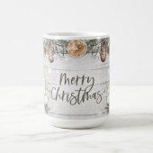 Rustikales Winterhaus-Dekor Kaffeetasse (Mittel)