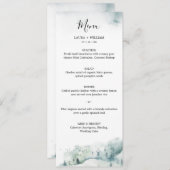 Rustikales Winterpine Tree Weihnachtsessen Menükarte (Vorne/Hinten)